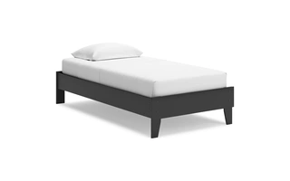 TWIN PLATFORM BED Socalle BlackEB1865-111 ASHLEY