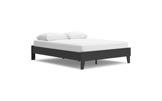 QUEEN PLATFORM BED Socalle BlackEB1865-113 ASHLEY