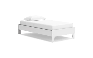 TWIN PLATFORM BED Socalle White/GoldEB1867-111 ASHLEY