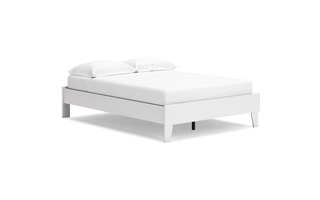 FULL PLATFORM BED Socalle White/GoldEB1867-112 ASHLEY