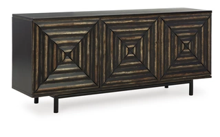 ACCENT CABINET Fair Ridge Distressed BlackA4000573 ASHLEY