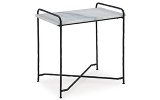 ACCENT TABLE Ashber White/BlackA4000609 ASHLEY