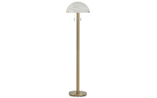 METAL FLOOR LAMP (1/CN) Tobbinsen Brass FinishL208421 ASHLEY