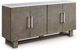 extra large tv stand loyaska in grayish brown/white by ashley