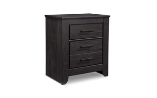 TWO DRAWER NIGHT STAND Annifern BlackB314-92 ASHLEY