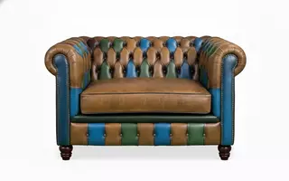 LEATHER TUFTED CHAIR 9117MCHAIR 9117MCHAIR ISELLA SOFA