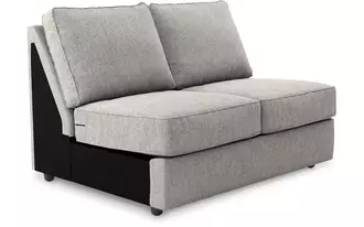 Ashley ashlor nuvella® armless loveseat in slate