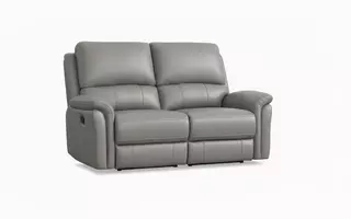LEATHER POWER RECLINING LOVESEAT LIGHT GREY 1273PWRLOVELG 1273PWRLOVELG EXACT