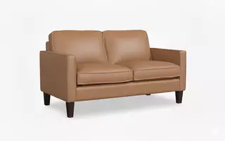 TAN LEATHER LOVESEAT 8360LOVETAN 8360LOVETAN ISELLA SOFA