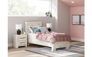 twin panel footboard lawroy light naturalB2310-52 ashley