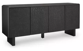 accent cabinet farrelmore in black by ashley