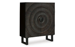 accent cabinet fosterman distressed blackA4000660 ashley