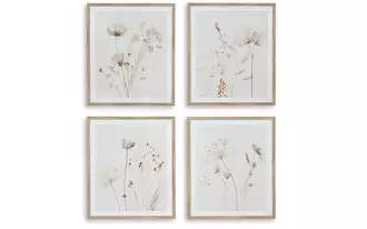 wall art set (4/cn) bondner in beige/rust by ashley