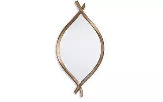 accent mirror bartner in antique gold finish by ashley