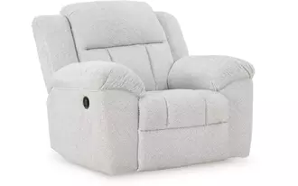 rocker recliner frohn in snow by ashley