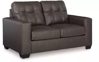 loveseat barlin mills in umber by ashley