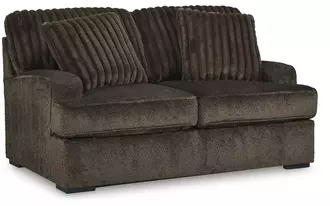 loveseat aylesworth in chocolate by ashley