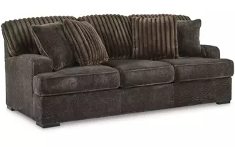sofa aylesworth in chocolate by ashley