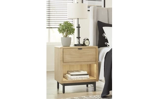 ONE DRAWER NIGHT STAND Freslowe Brown/BlackB761-91 ASHLEY