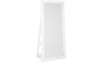 floor standing mirror/storage evesen in white by ashley
