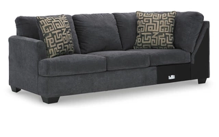 LAF SOFA W/CORNER WEDGE Ambrielle Gunmetal1190248 ASHLEY