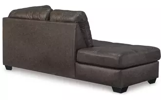 Ashley barlin mills laf corner chaise in umber