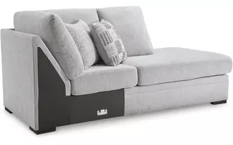 Ashley gabyleigh raf corner chaise in nickel