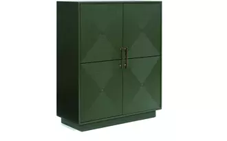 accent cabinet geirwood in dark green by ashley