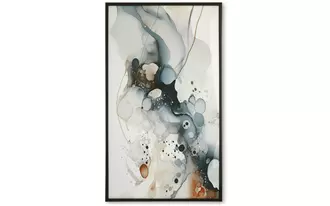 wall art foxenburg in blue/amber/white by ashley