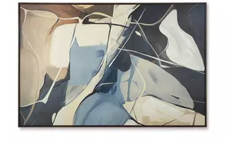 wall art avalen in blue/brown/beige by ashley