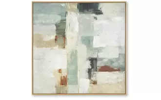 wall art ikemans in green/tan/rust by ashley