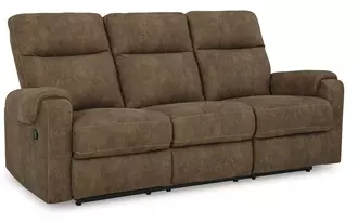 reclining sofa edenwold in brindle by ashley