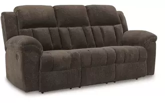 reclining sofa frohn in chocolate by ashley