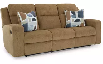 reclining sofa kanlow in honey by ashley