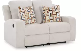 reclining loveseat danum in stone by ashley