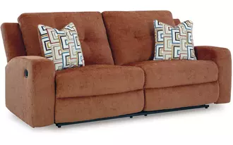 2 seat reclining sofa danum in spice by ashley