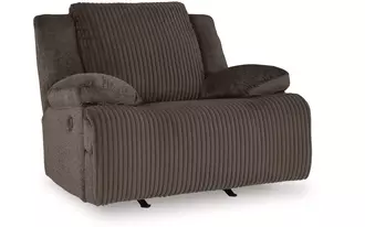 rocker recliner top tier in chocolate by ashley