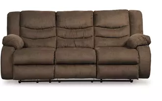 reclining sofa tulen in chocolate by ashley