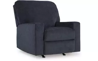 rocker recliner aviemore in ink by ashley