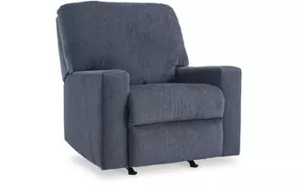 rocker recliner rannis in navy by ashley