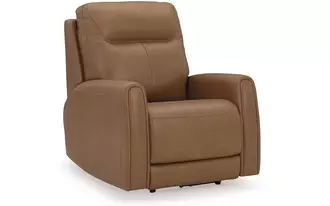pwr recliner/adj headrest tryanny in butterscotch by ashley