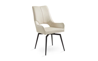 BROMLEY DINING CHAIR GY-DC-8388BK ASPEN TAUPE PU BLACK METAL LEGS GY-DC-8388BK DINING CHAIR  103206 XCELLA