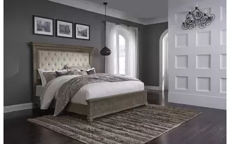 queen panel footboard johnelle gray