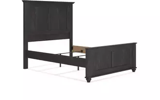 queen panel rails gardanza black