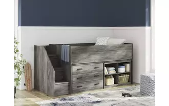 loft bookcase frandern warm gray