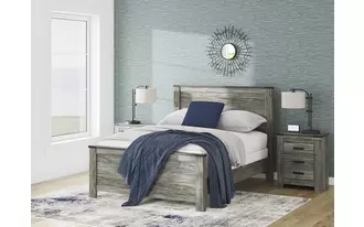 queen panel footboard frandern warm gray