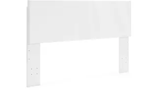 king panel headboard onita white