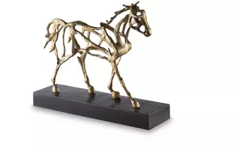 sculpture grainville antique gold finish