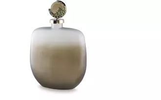jar acario taupe/gold finish