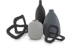 accessory set (5/cn) leithick black/tan/gray